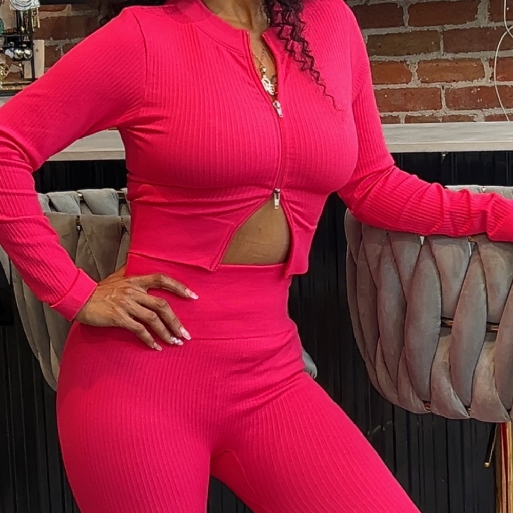 Pink work out set